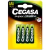 Image de 4 piles LR03 / LR3 AAA CEGASA SUPER ALCALINE
