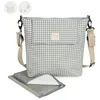 Image de Walking Mum Sac A Langer I Love Vichy Green (Iv)