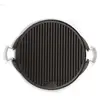 Image de Plancha ronde barbecue réversible fonte émaillée Ø43cm 6-8 pers