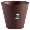 Image de Plastiken Pot De Fleurs CÃ´ne Tes - 26 Cm - Bronze