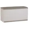 Image de PLASTIKEN Coffre 350L IntÃ©rieur/ExtÃ©rieur Fonctionnel et EsthÃ©tique Cadenassable avec Roulettes Beige