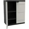 Image de Rangements d'extérieur plastiken  Armoire basse  TITANIUM beige et noir P31600602
