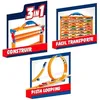 Image de Mallette Porte-Voiture - Cefa Toys - 04621 - 3 En 1 - CapacitÃ© 44 Voitures - 35 PiÃ¨ces Incluses