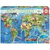 Image de Geopuzzles  150 Mappemonde Dinosaures