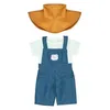 Image de Costume De Fermier Pour PoupÃ©es De 38 Cm Bleu