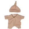 Image de Pyjama Marron Avec Chapeau Pour PoupÃ©e De 21 Cm Marron