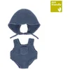 Image de Ensemble TricotÃ© 21cm - GrenouillÃ¨re Et Bonnet Bleu