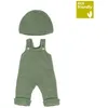 Image de Ensemble TricotÃ© 38cm - Barboteuse Et Bonnet Vert