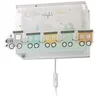 Image de Dalber - Applique murale enfant - The Night Train - Motif train, L 13 cm, H 22,5 cm, Blanc