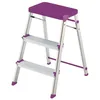 Image de Escabeau marche pied 3 marches MT3001 - mauve