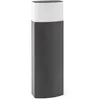 Image de Faro Datna - Borne D'extÃ©rieur 1 LumiÃ¨re Courte Blanche, Gris FoncÃ© Ip44, E27
