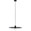 Image de Faro Plat - Suspension Ã 1 Ampoule En Forme De DÃ´me Noir, E27