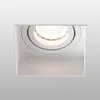Image de Spot EncastrÃ© Hyde 1 Lampe CarrÃ© Inclinable Blanc