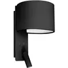 Image de Applique Fold Avec Liseuse Led, Noire