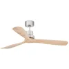Image de Faro Lantau Grand Ventilateur De Plafond En Pin Nickel Mat Avec Moteur Ã Courant Continu, 6 Vitesses