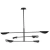 Image de Faro Liggera Plafonnier Suspendu Ã 6 Bras Multiples, Noir Mat