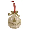 Image de DÃ©coration de sapin Ã  suspendre boule de noÃ«l en bois