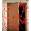 Image de DÃ©coration toile daraignÃ© rouge avec araignÃ©es 20 g Halloween Taille Unique