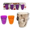 Image de Verre Ã Shooter - TÃªte De Mort - Noir X 4 Multicolor