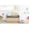 Image de Banc coffre de rangement en pin brut 78 litres