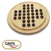 Image de Jeu De Plateau Le Solitaire En Bois 28 Cm Jeu De StratÃ©gie Et RÃ©flexion .