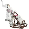 Image de DÃ©coration de NoÃ«l - DKD Home Decor - Standard - Gris - Polyester et Bois - 42x22x48 cm