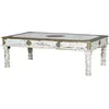 Image de Table basse en manguier blanc vieilli