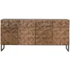 Image de Buffet en bois de manguier et bronze brun foncÃ©