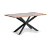 Image de Table Ã  manger en bois d'acacia naturel et pieds en mÃ©tal noir