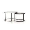Image de Set de 2 tables basses en mÃ©tal