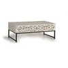 Image de Table Basse En Manguier Et Pieds En MÃ©tal Vieilli