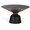 Image de Table basse plateau verre trempÃ© structure aluminium