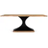 Image de Table Ã  manger en manguier et pieds mÃ©tal 200cm