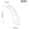 Image de Applique ExtÃ©rieur Avec Capteur Led Edm 10w 4000k 750 Lumens 250x188x66mm