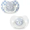 Image de Sucette BÃ©bÃ© Suavinex Sx Pro Wild&free Night&day 6-18 Mois Bleu Lot De 2