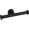 Image de COSMIC Architect SP Porte-rouleaux de Papier HygiÃ©nique Double Sans Couvercle pour la Salle de Bain de Design Circulaire. Support de Papier pour WC en MÃ©tal. Accessoire pour Toilettes Noir Mat