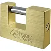 Image de Cadenas de sÃ©curitÃ© - FERRESTOCK - FSKCAN190B - Laiton massif - Goupille en acier trempÃ© - 90 mm