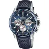 Image de Festina Timeless Montre Homme Chrono Acier Cuir Bleu F20561/2