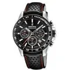 Image de Festina Chrono Timeless Montre Homme Acier Cuir Noir F20561/4