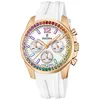 Image de Festina Boyfriend Montre Chronographe Femme Acier DorÃ© Silicone Blanc F20611/2
