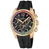 Image de Festina Boyfriend Montre Chronographe Femme Acier DorÃ© Rose Silicone Noir F20611/3