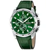 Image de Montre Homme Festina Cuir Vert Festina Montre-Bracelet Chronographe Intemporelle Uf20692/3