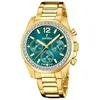 Image de Montre Femme Festina Rainbow Verte Acier DorÃ©