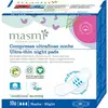 Image de Masmi Serviettes hygiéniques biologiques Ultra Jour et nuit avec ailes, nuit (10 pièces)