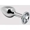 Image de Plug anal bijou mini métal S transparent