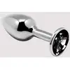 Image de Plug anal bijou mini métal S noir
