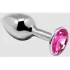 Image de Plug anal bijou mini métal M rose