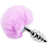 Image de Alive - Plug De Plaisir Anal Spiral Métal Fluffy Violet Taille S