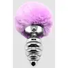 Image de Plug anal en métal Fluffy Twist L