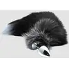 Image de Plug Anal Queue de Renard L Black & White Fox Tail